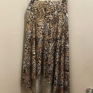 Leopard print skirt